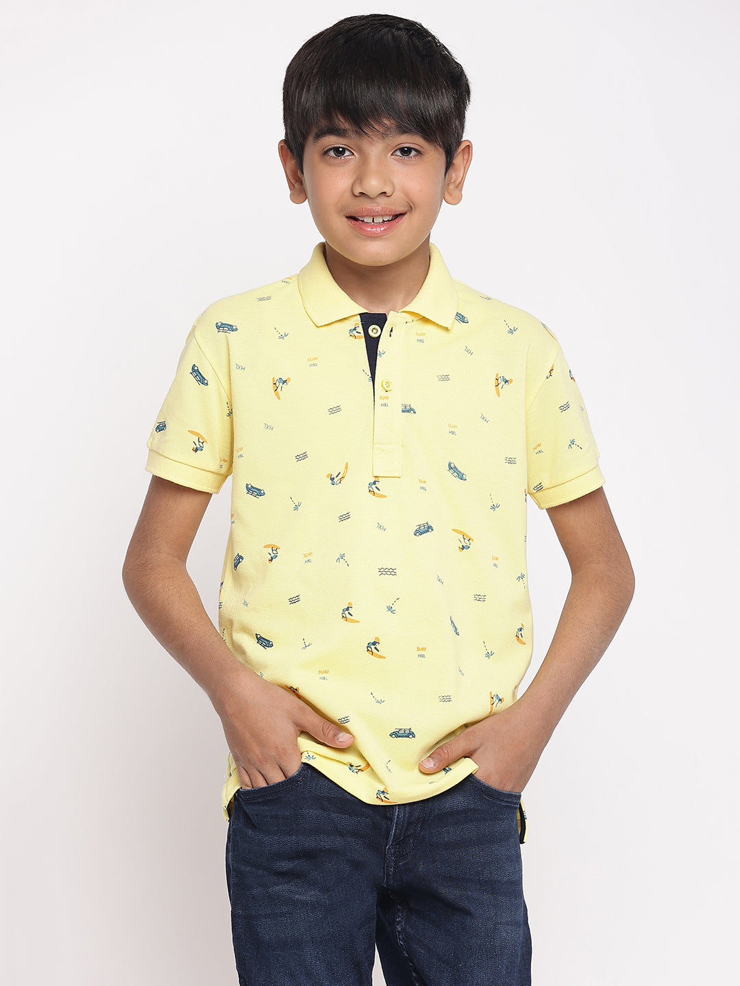 Lil Tomatoes Boys Cotton Polo T-shirt