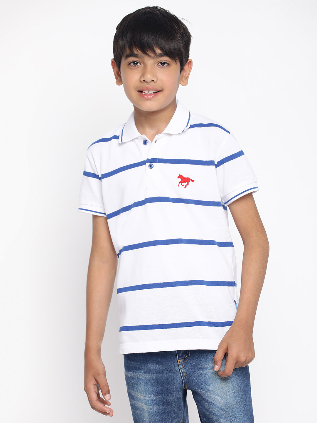 Lil Tomatoes Boys Cotton Polo T-shirt