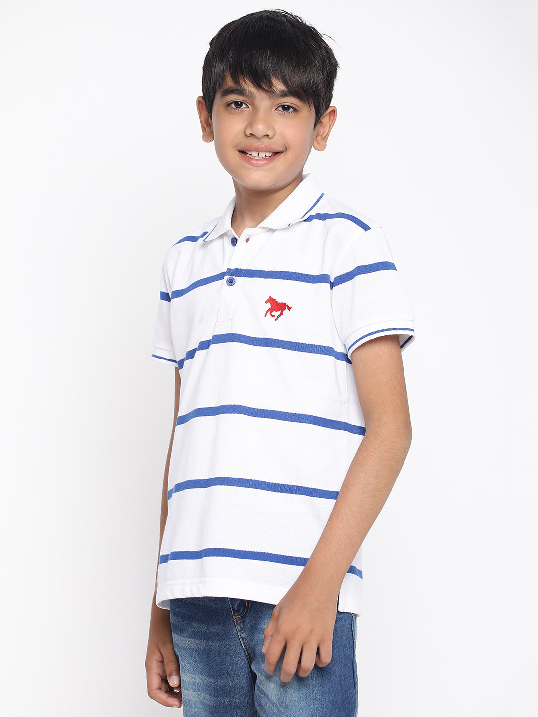 Lil Tomatoes Boys Cotton Polo T-shirt