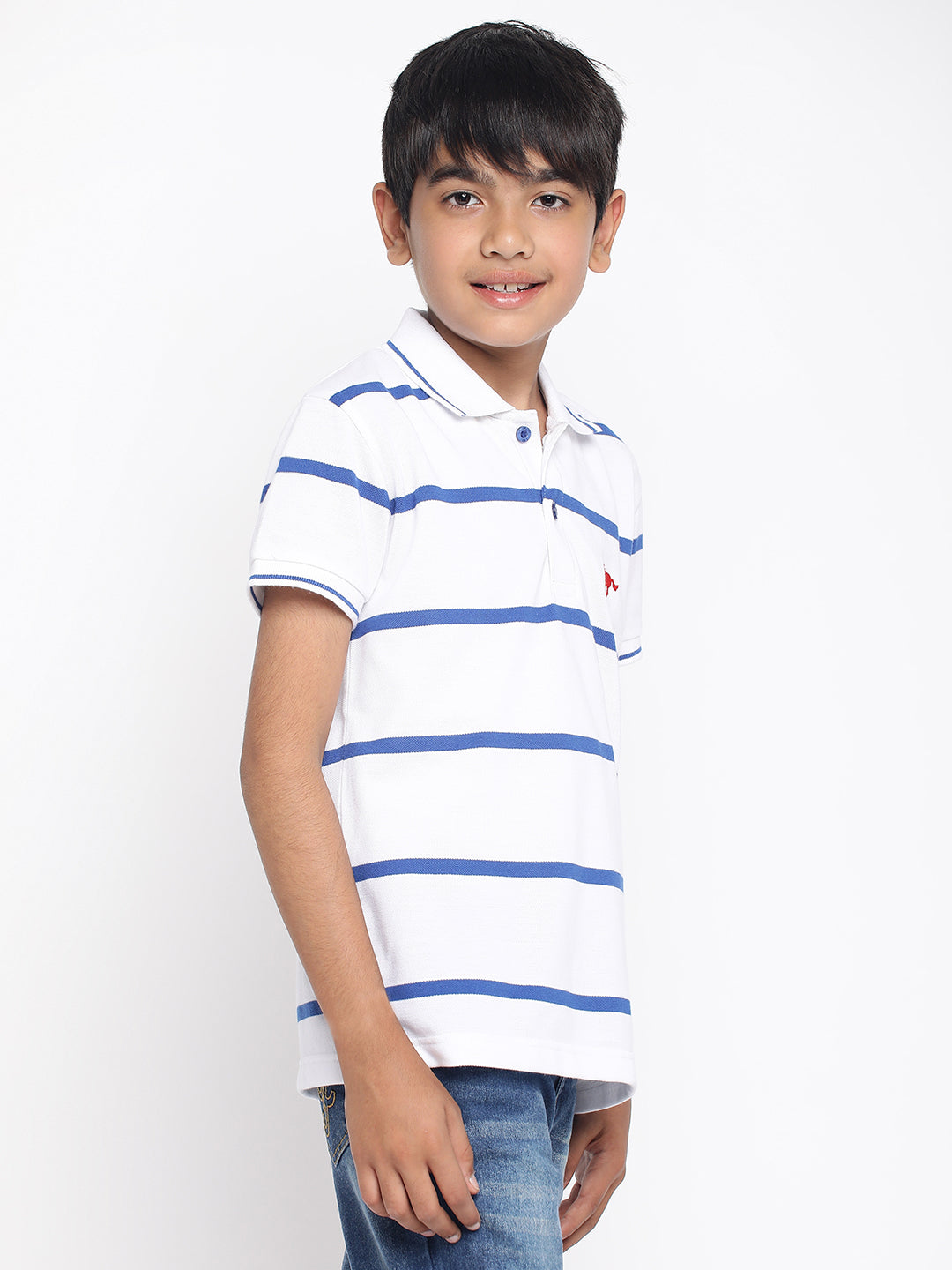Lil Tomatoes Boys Cotton Polo T-shirt