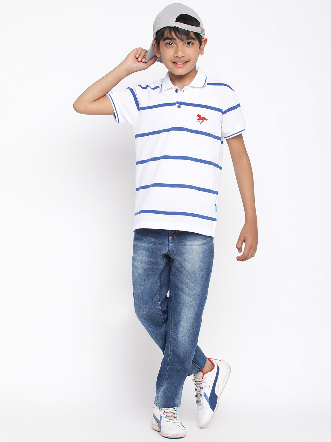 Lil Tomatoes Boys Cotton Polo T-shirt
