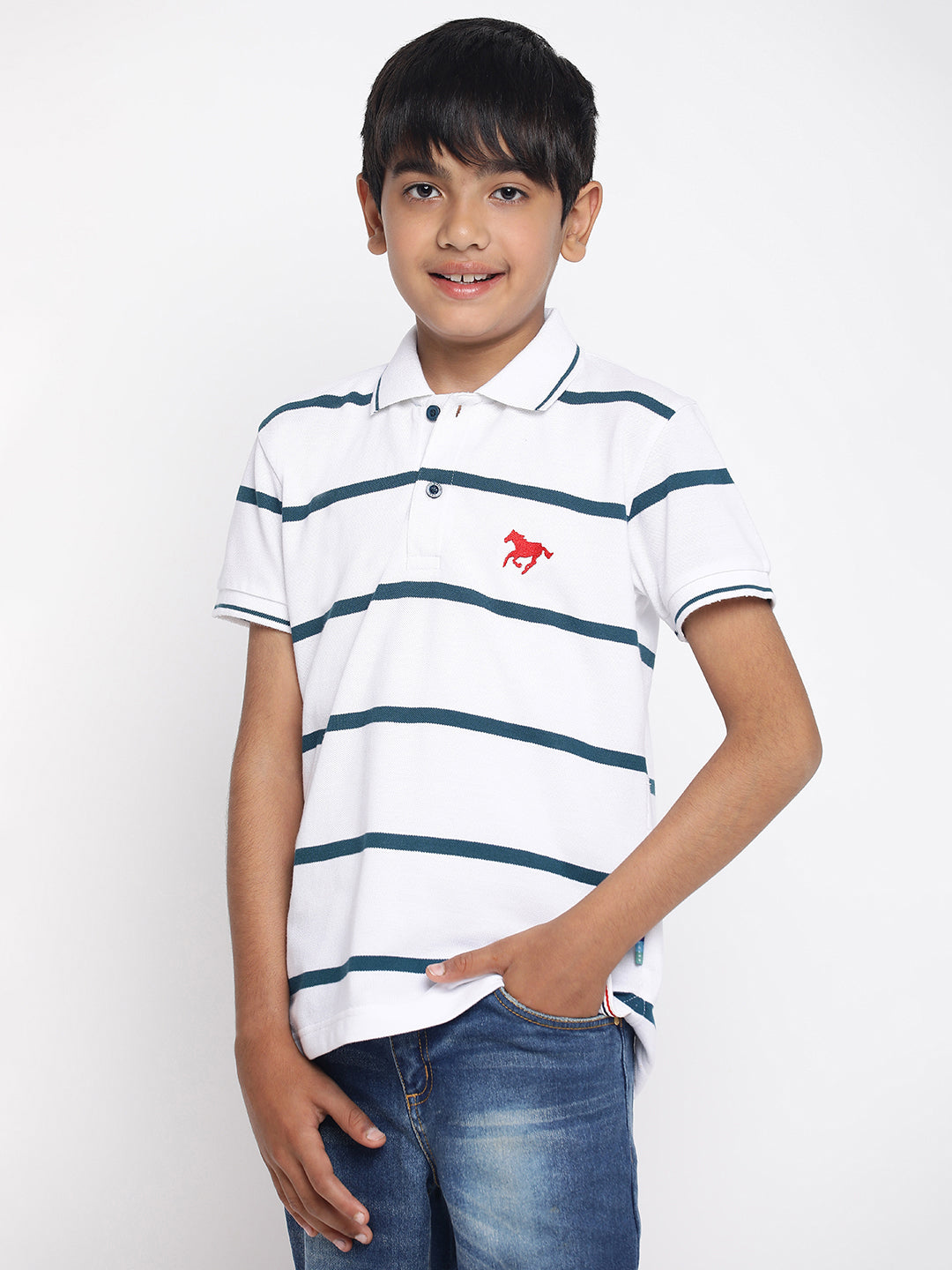 Lil Tomatoes Boys Cotton Polo T-shirt