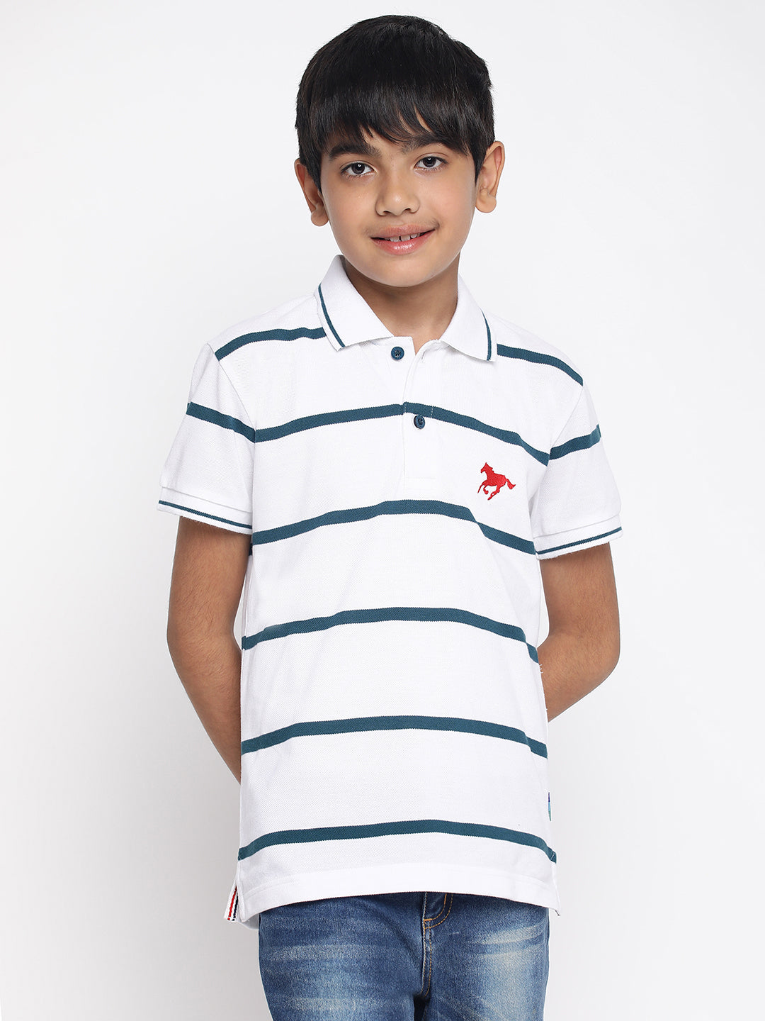 Lil Tomatoes Boys Cotton Polo T-shirt