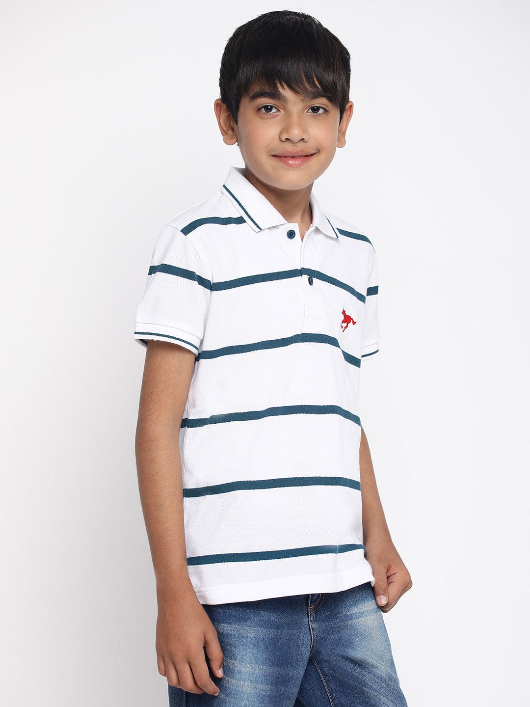 Lil Tomatoes Boys Cotton Polo T-shirt