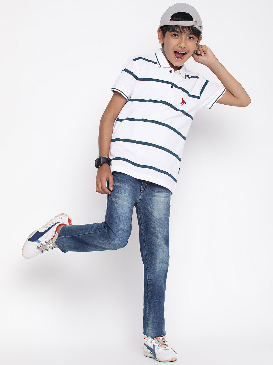 Lil Tomatoes Boys Cotton Polo T-shirt