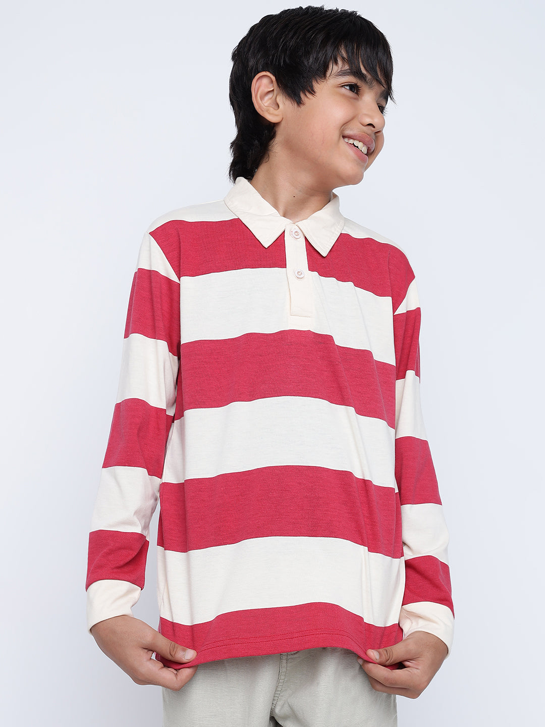 Lil Tomatoes Boys Cotton Polo T-shirt