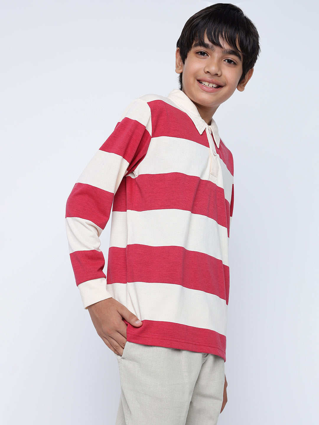 Lil Tomatoes Boys Cotton Polo T-shirt