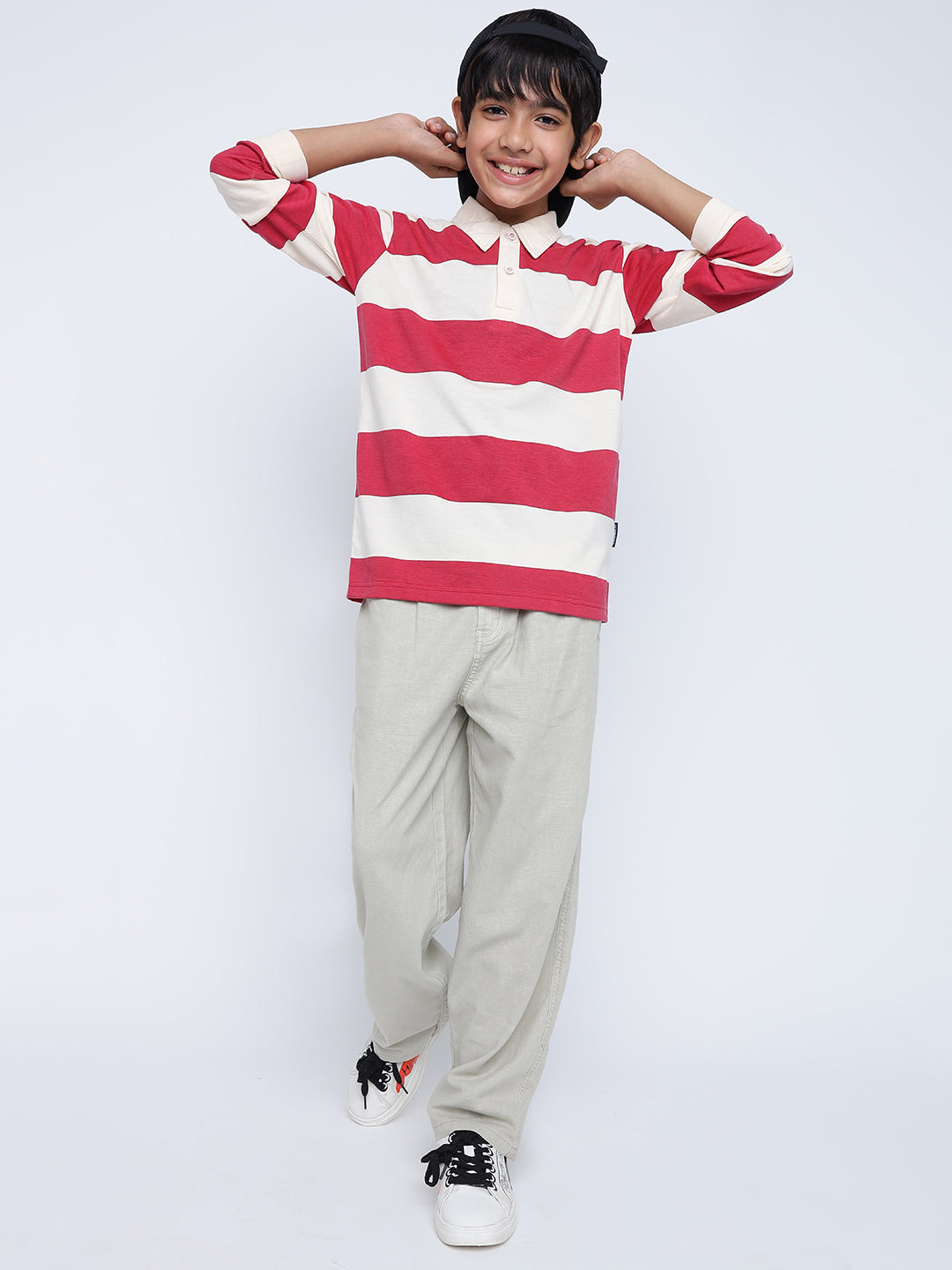 Lil Tomatoes Boys Cotton Polo T-shirt