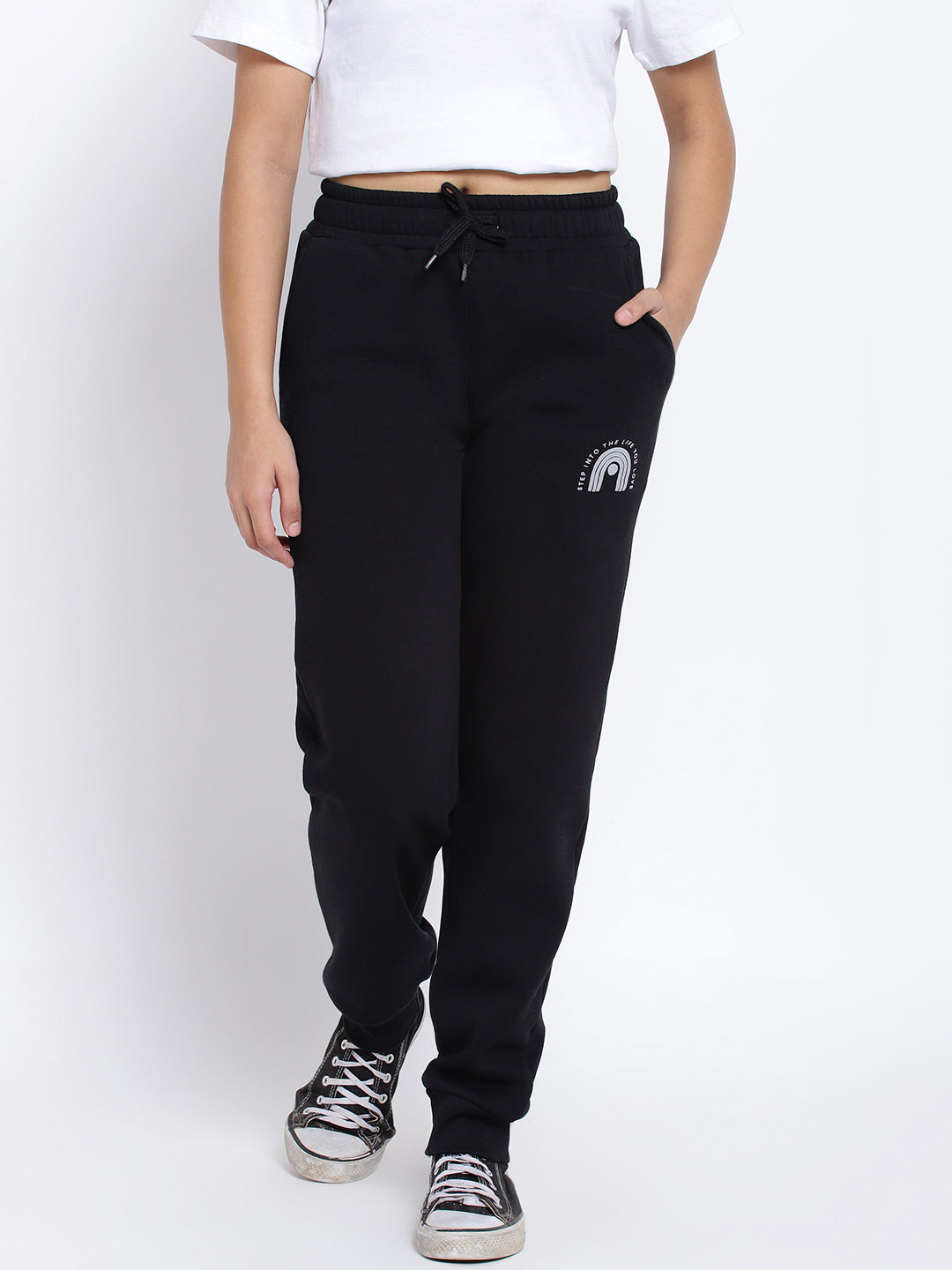 Lil Tomatoes Girls Cotton Fleece Trackpant