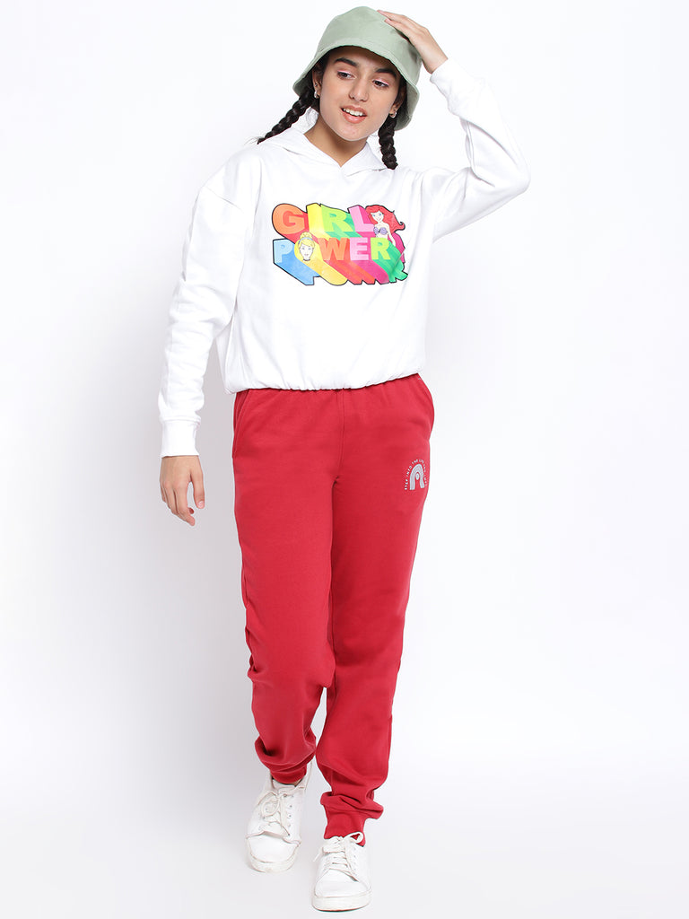 Lil Tomatoes Girls Cotton Fleece Trackpant