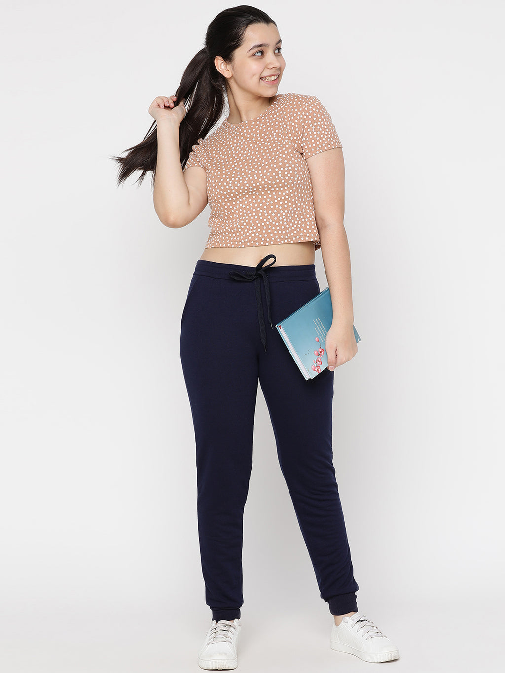 Lil Tomatoes Girls Light Weight Cotton Looper Joggers