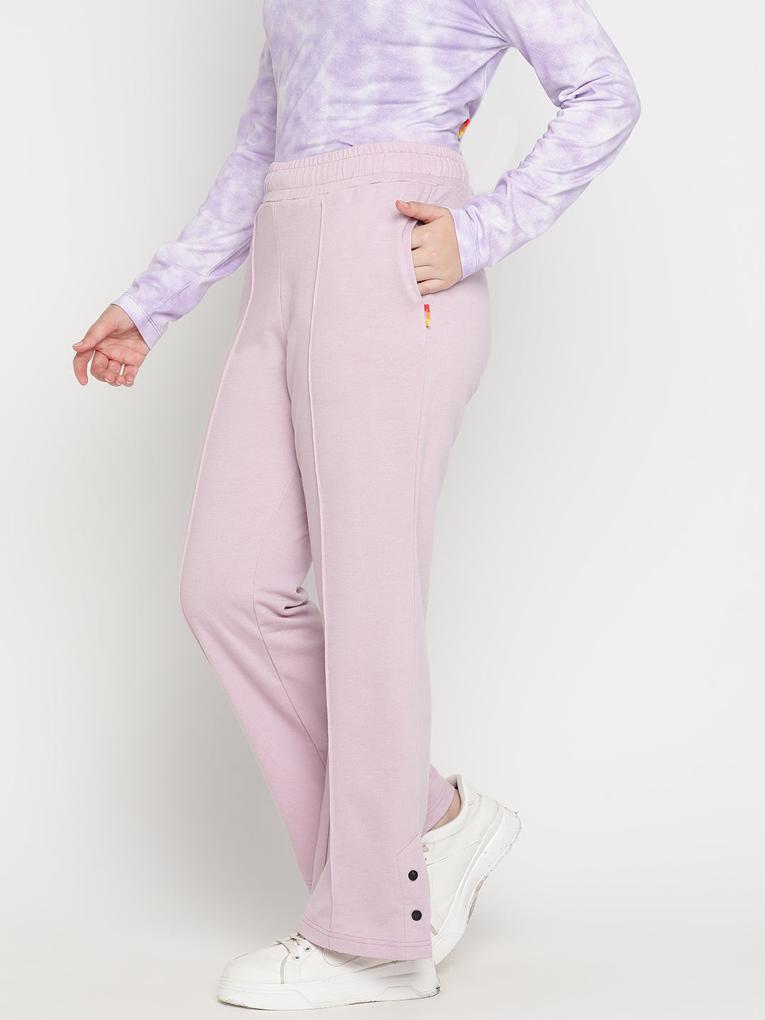 Lil Tomatoes Girls Cotton Looper Flared Trackpant
