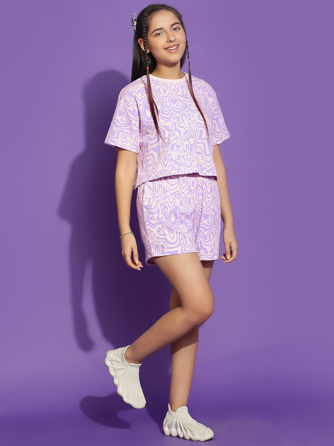 Lil Tomatoes Girls Cotton Night Suits