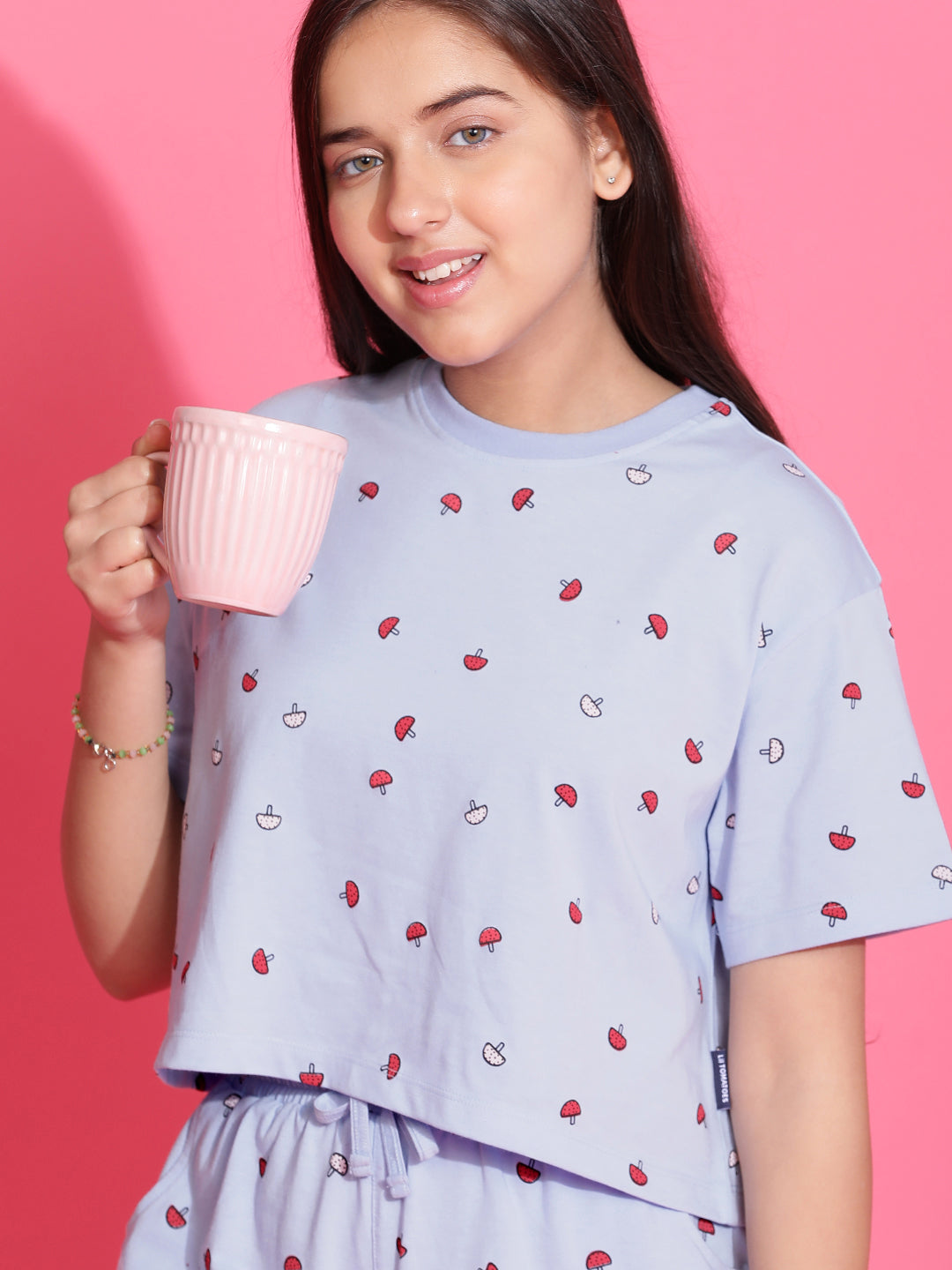 Lil Tomatoes Girls Cotton Night Suits