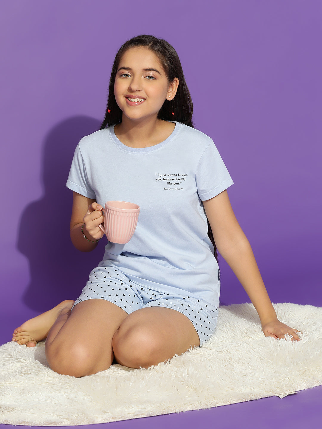 Lil Tomatoes Girls Cotton Night Suits