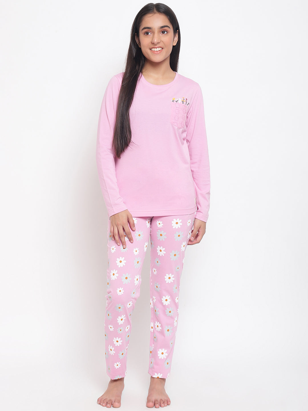 Li'l Tomatoes Girls Cotton Night Suits