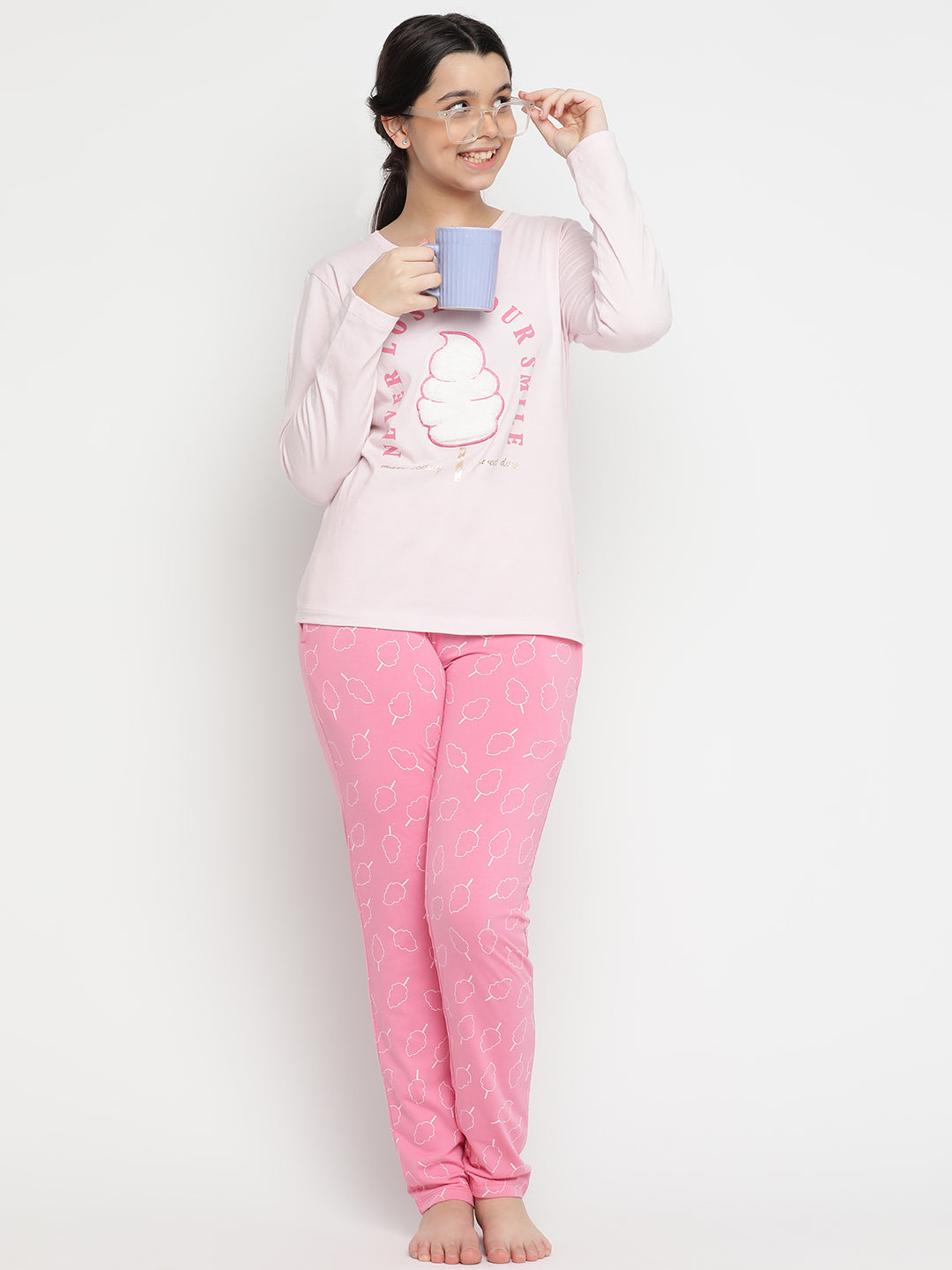 Lil Tomatoes Girls Cotton Night Suits