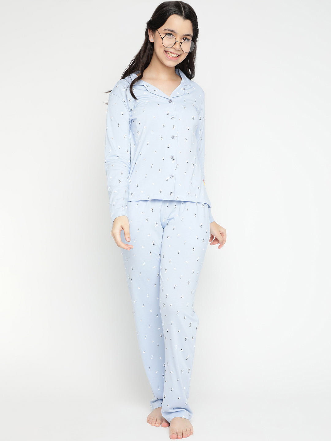 Lil Tomatoes Girls Cotton Night Suits