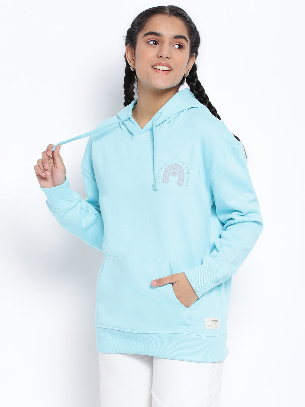 Lil Tomatoes Girls Cotton Fleece Sweatshirt