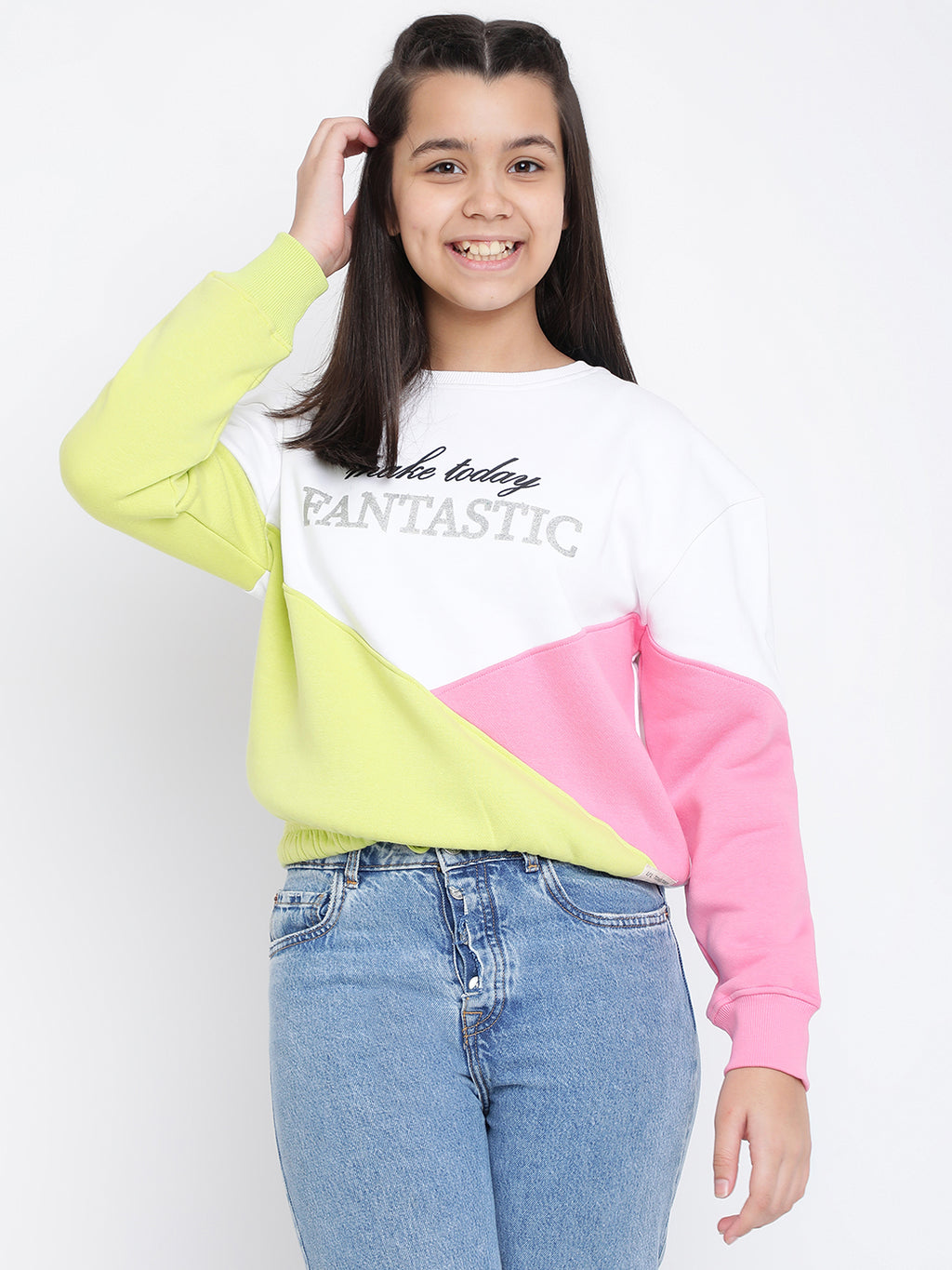 Lil Tomatoes Girls Cotton Fleece Sweatshirt