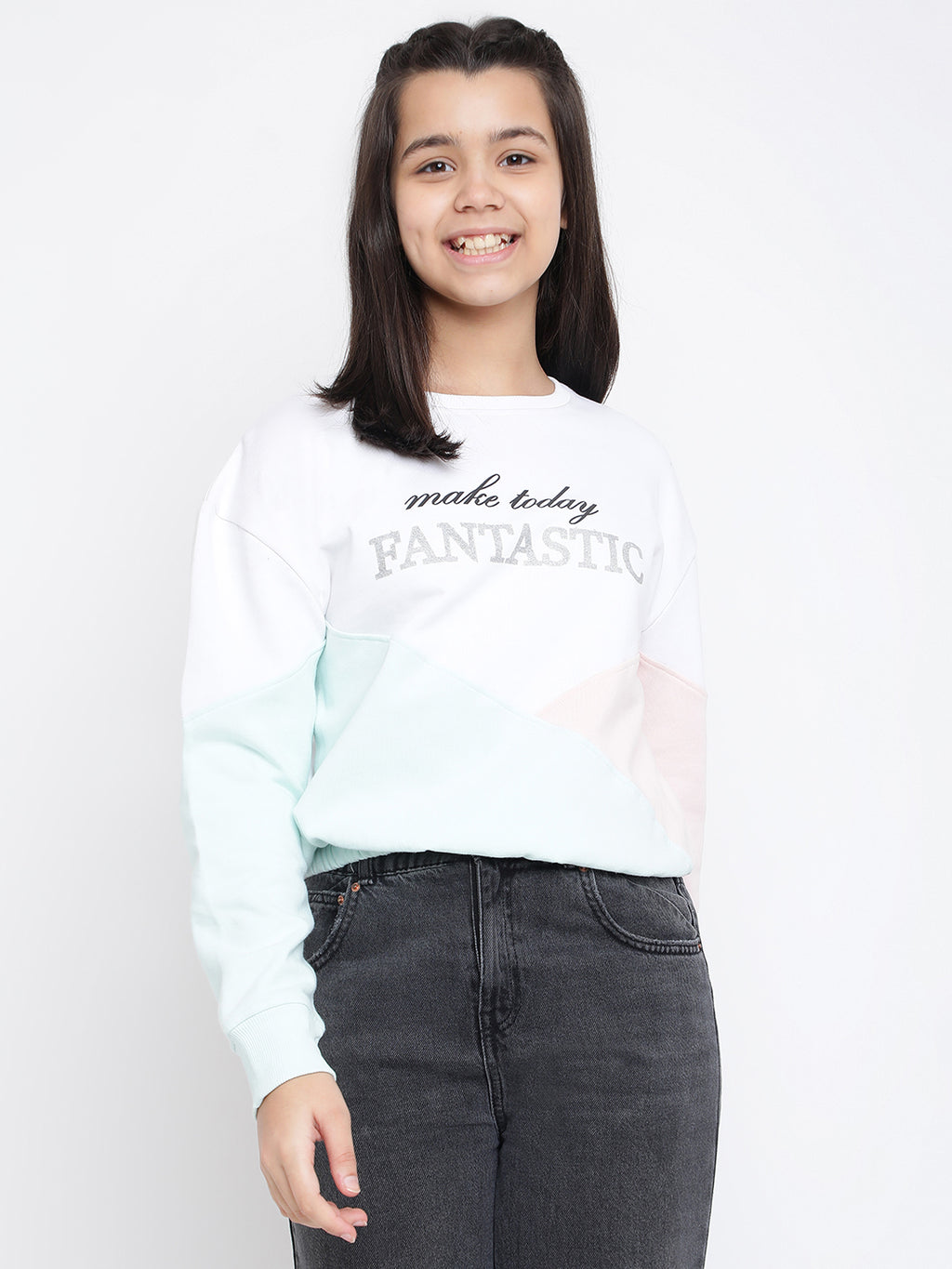 Lil Tomatoes Girls Cotton Fleece Sweatshirt