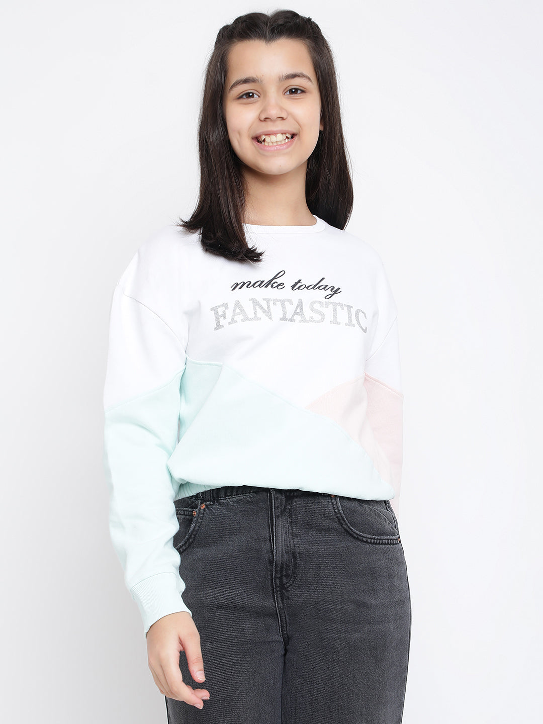 Lil Tomatoes Girls Cotton Fleece Sweatshirt
