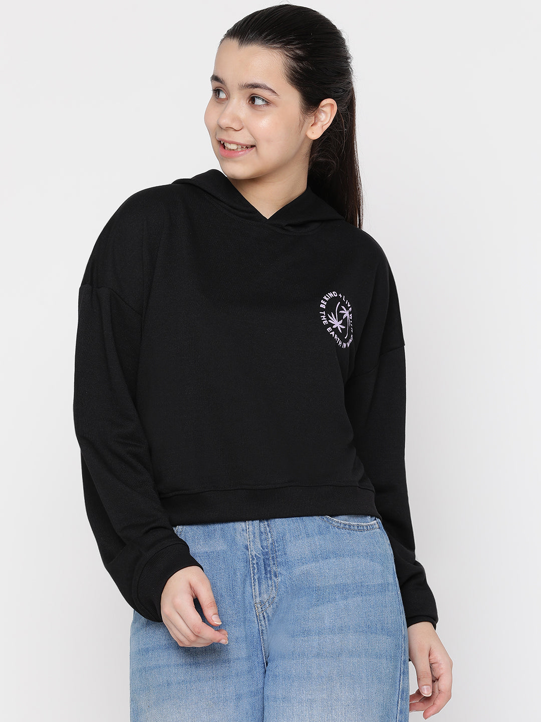 Lil Tomatoes Girls Light Weight Cotton Looper Sweatshirt
