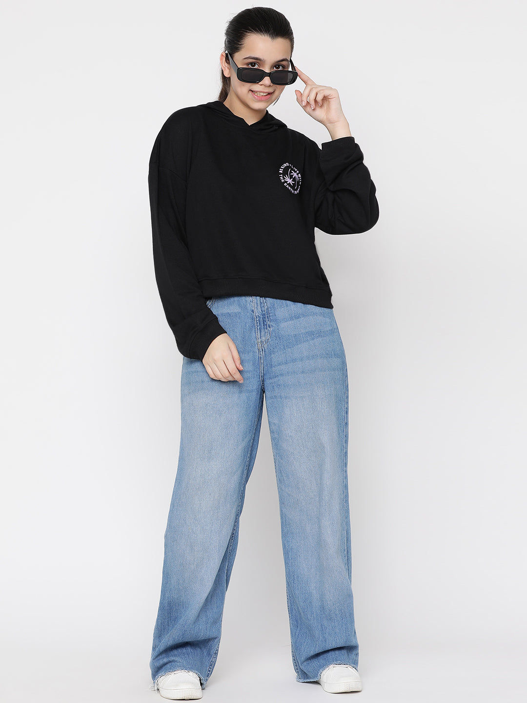 Lil Tomatoes Girls Light Weight Cotton Looper Sweatshirt