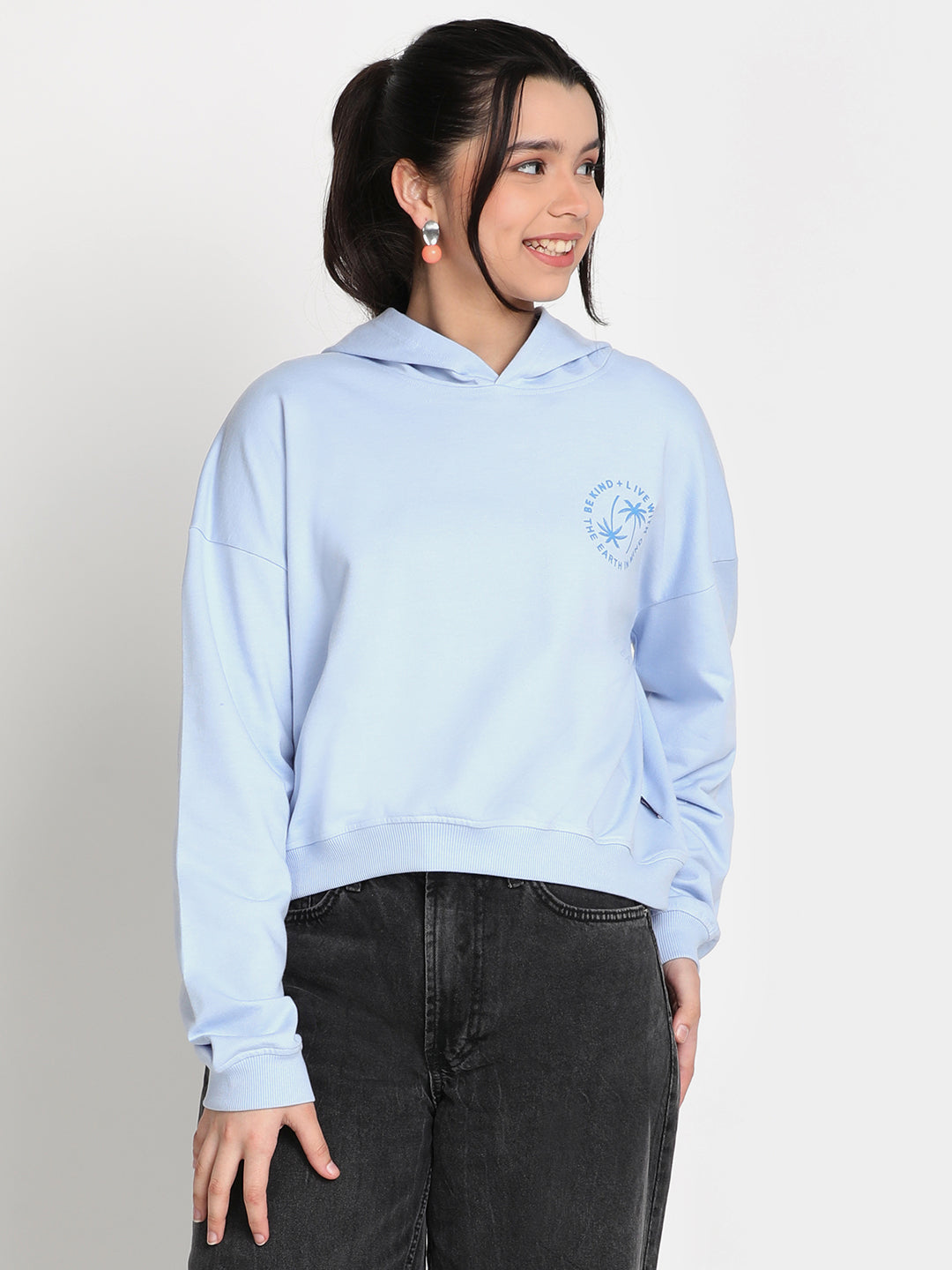 Lil Tomatoes Girls Light Weight Cotton Looper Sweatshirt
