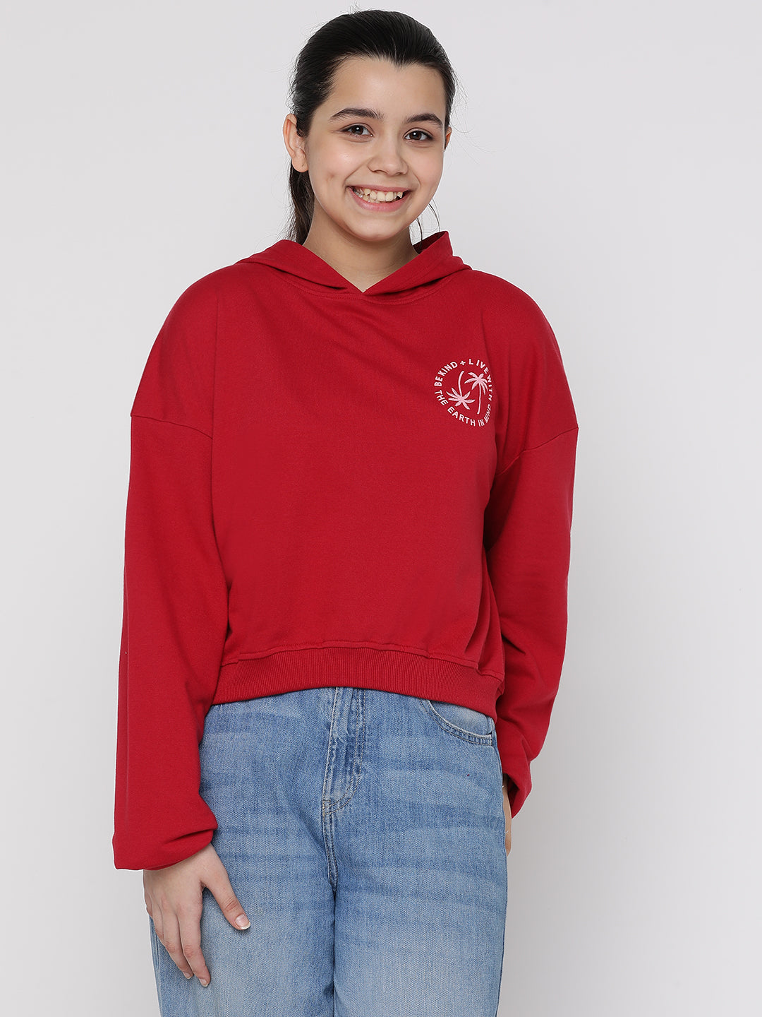 Lil Tomatoes Girls Light Weight Cotton Looper Sweatshirt