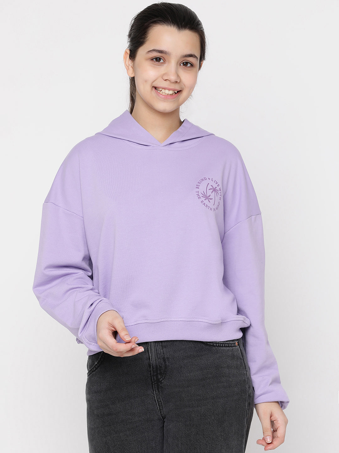 Lil Tomatoes Girls Light Weight Cotton Looper Sweatshirt