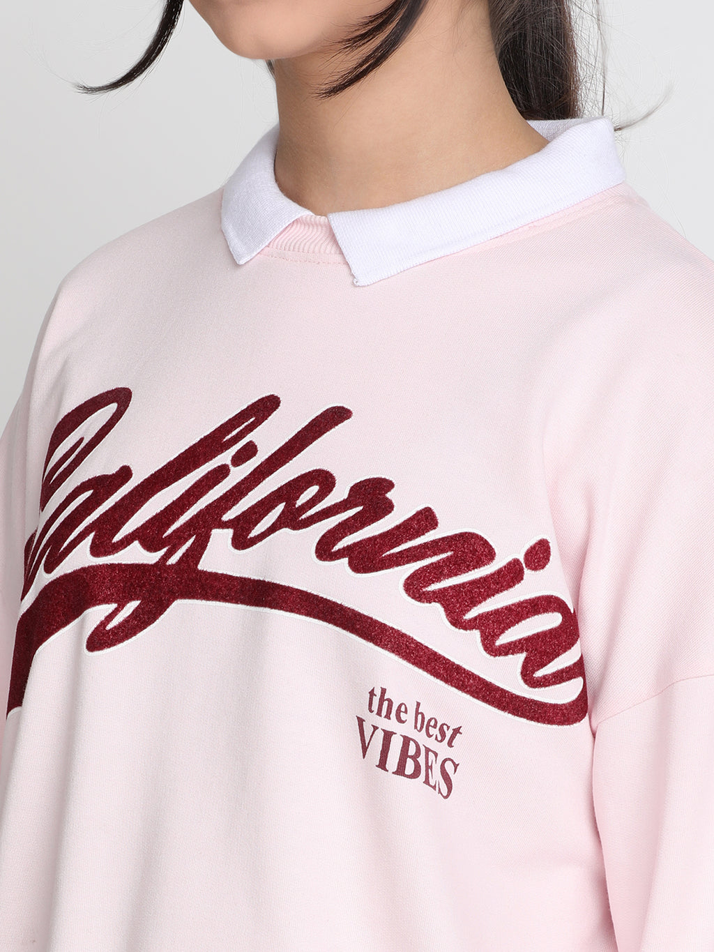 Lil Tomatoes Girls Light Weight Cotton Looper Sweatshirt