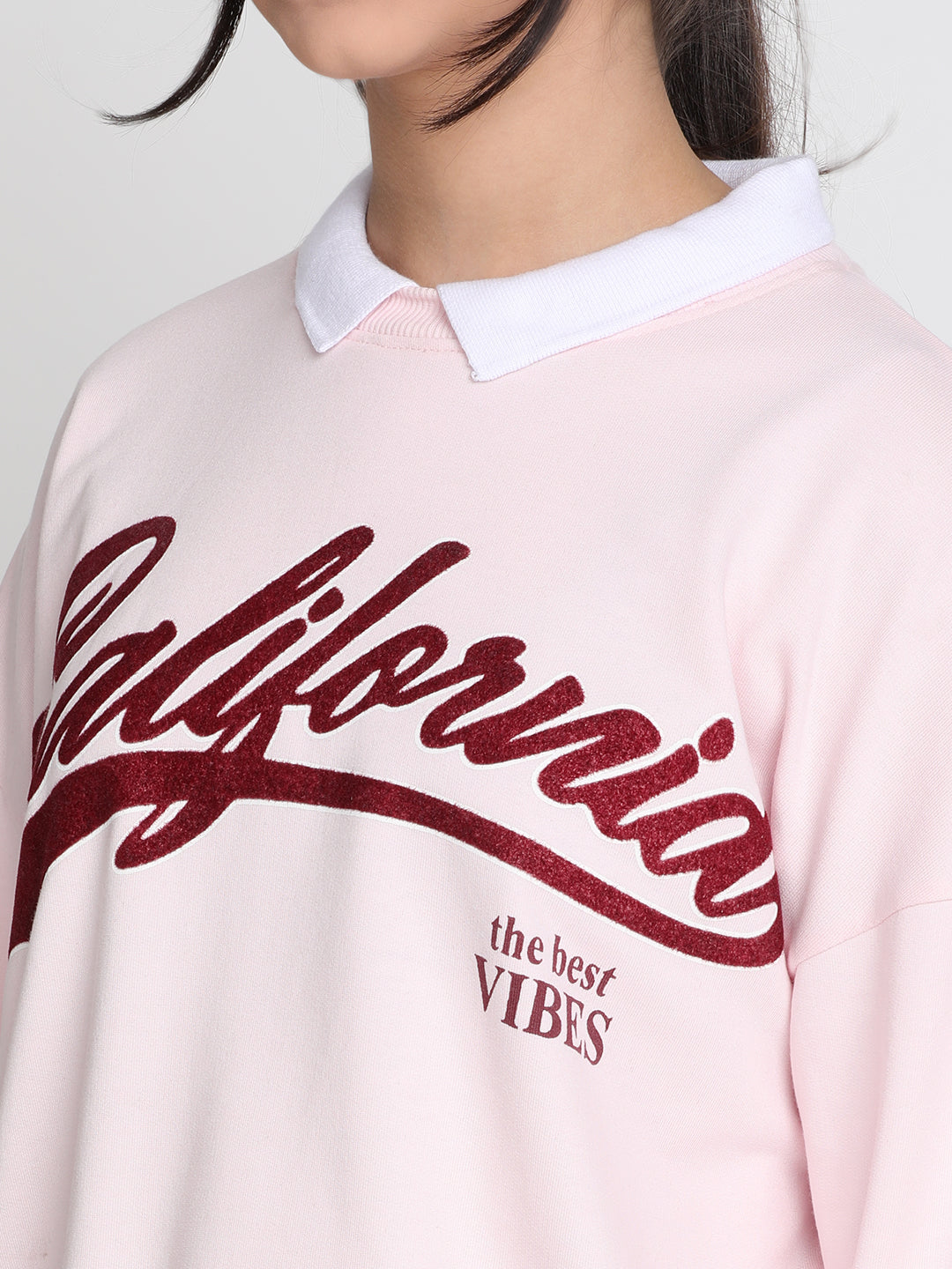 Lil Tomatoes Girls Light Weight Cotton Looper Sweatshirt