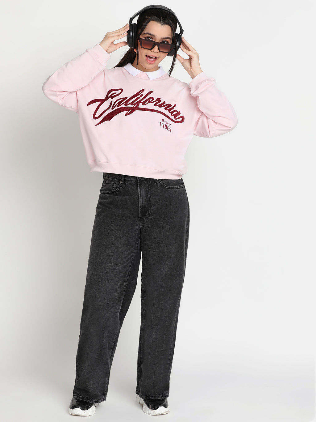 Lil Tomatoes Girls Light Weight Cotton Looper Sweatshirt