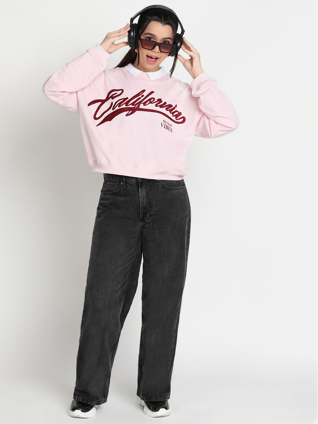 Lil Tomatoes Girls Light Weight Cotton Looper Sweatshirt