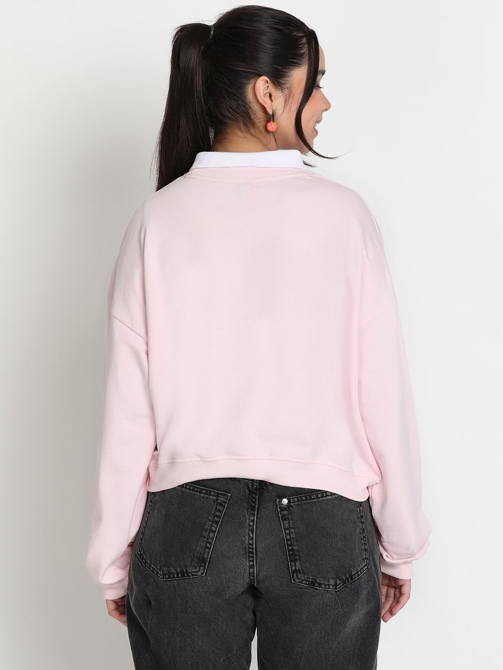 Lil Tomatoes Girls Light Weight Cotton Looper Sweatshirt