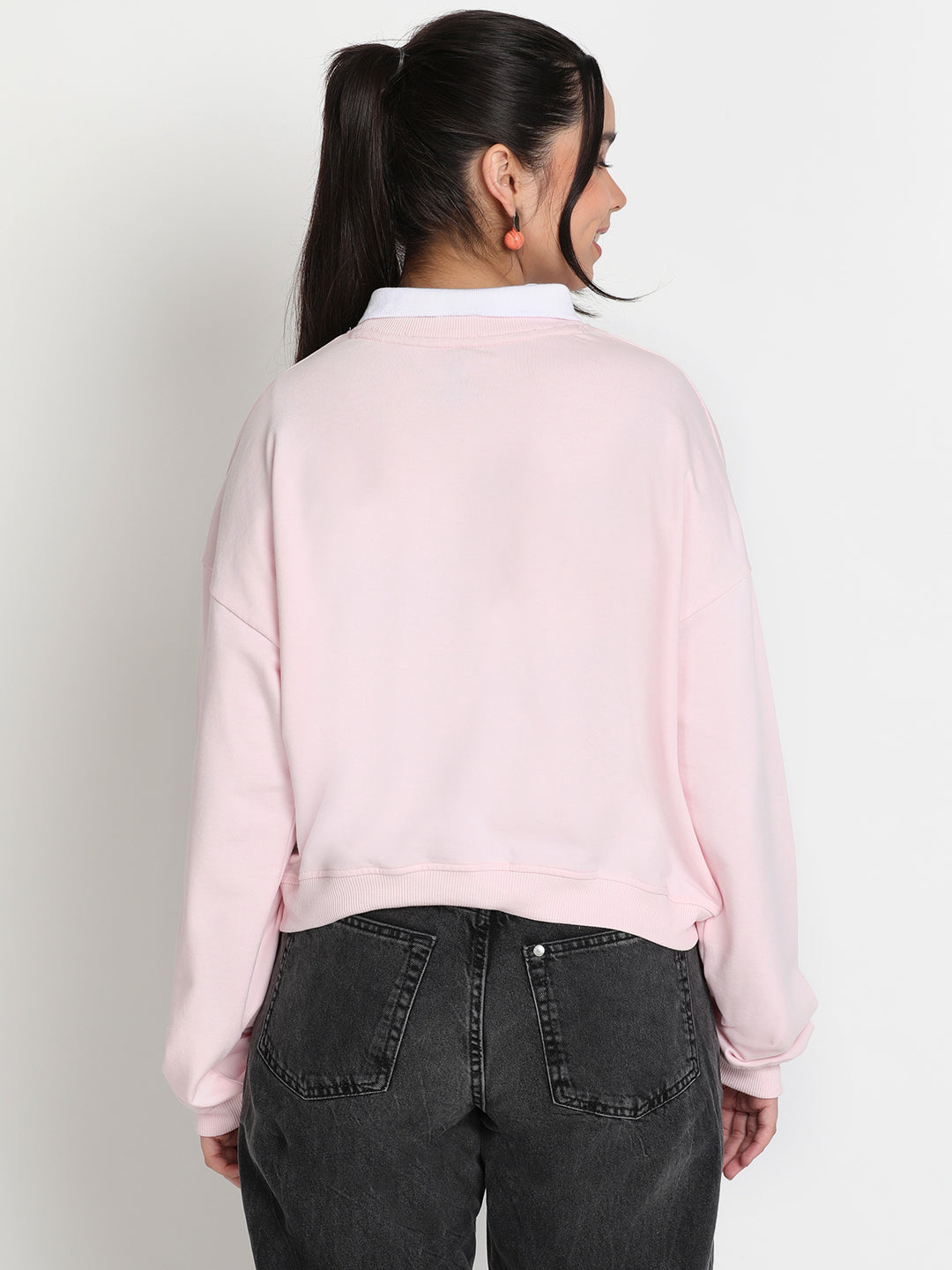 Lil Tomatoes Girls Light Weight Cotton Looper Sweatshirt