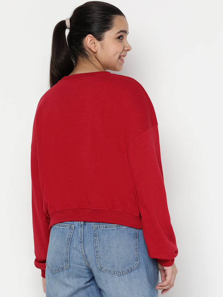 Lil Tomatoes Girls Light Weight Cotton Looper Sweatshirt