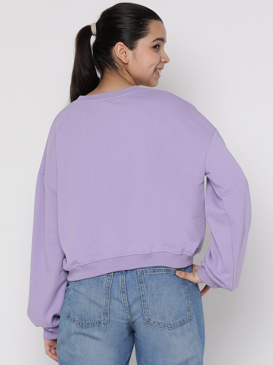 Lil Tomatoes Girls Light Weight Cotton Looper Sweatshirt