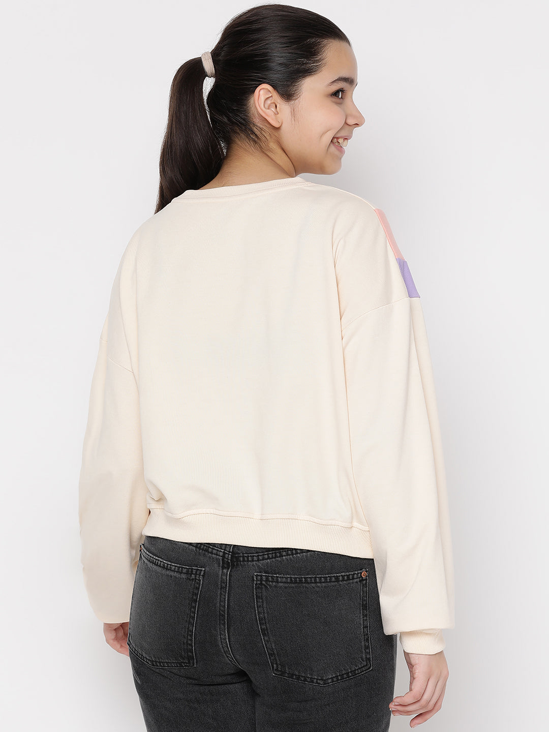 Lil Tomatoes Girls Light Weight Cotton Looper Sweatshirt