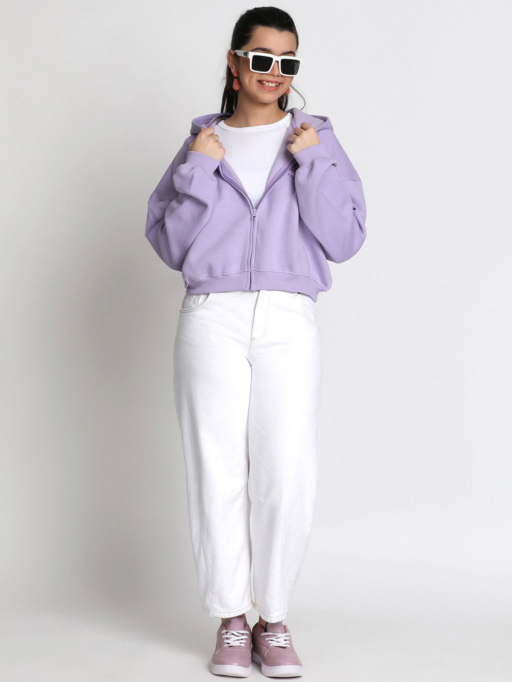 Lil Tomatoes Girls Heavy Weight Cotton Fleece Sweatshirt