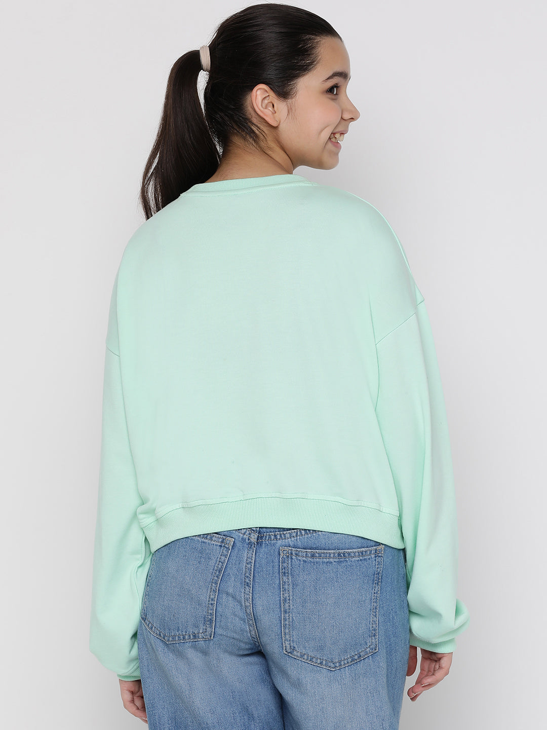 Lil Tomatoes Girls Light Weight Cotton Looper Sweatshirt