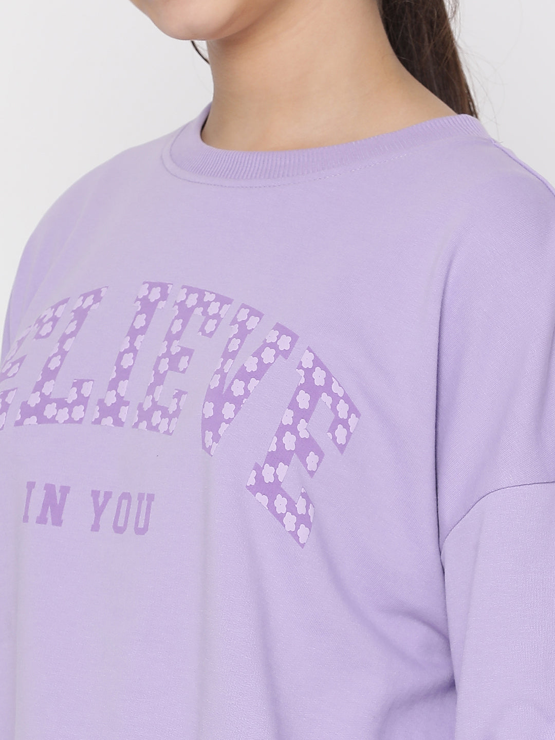 Lil Tomatoes Girls Light Weight Cotton Looper Sweatshirt