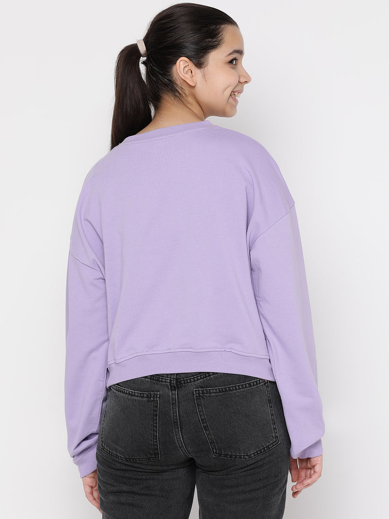 Lil Tomatoes Girls Light Weight Cotton Looper Sweatshirt