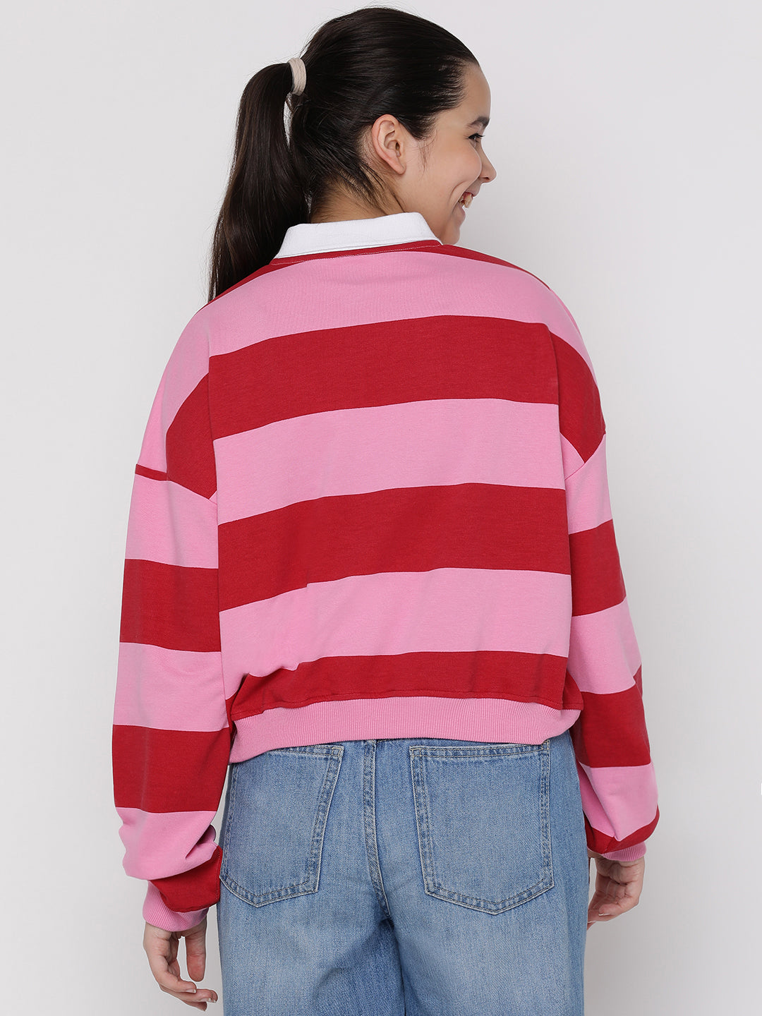 Lil Tomatoes Girls Light Weight Cotton Looper Sweatshirt
