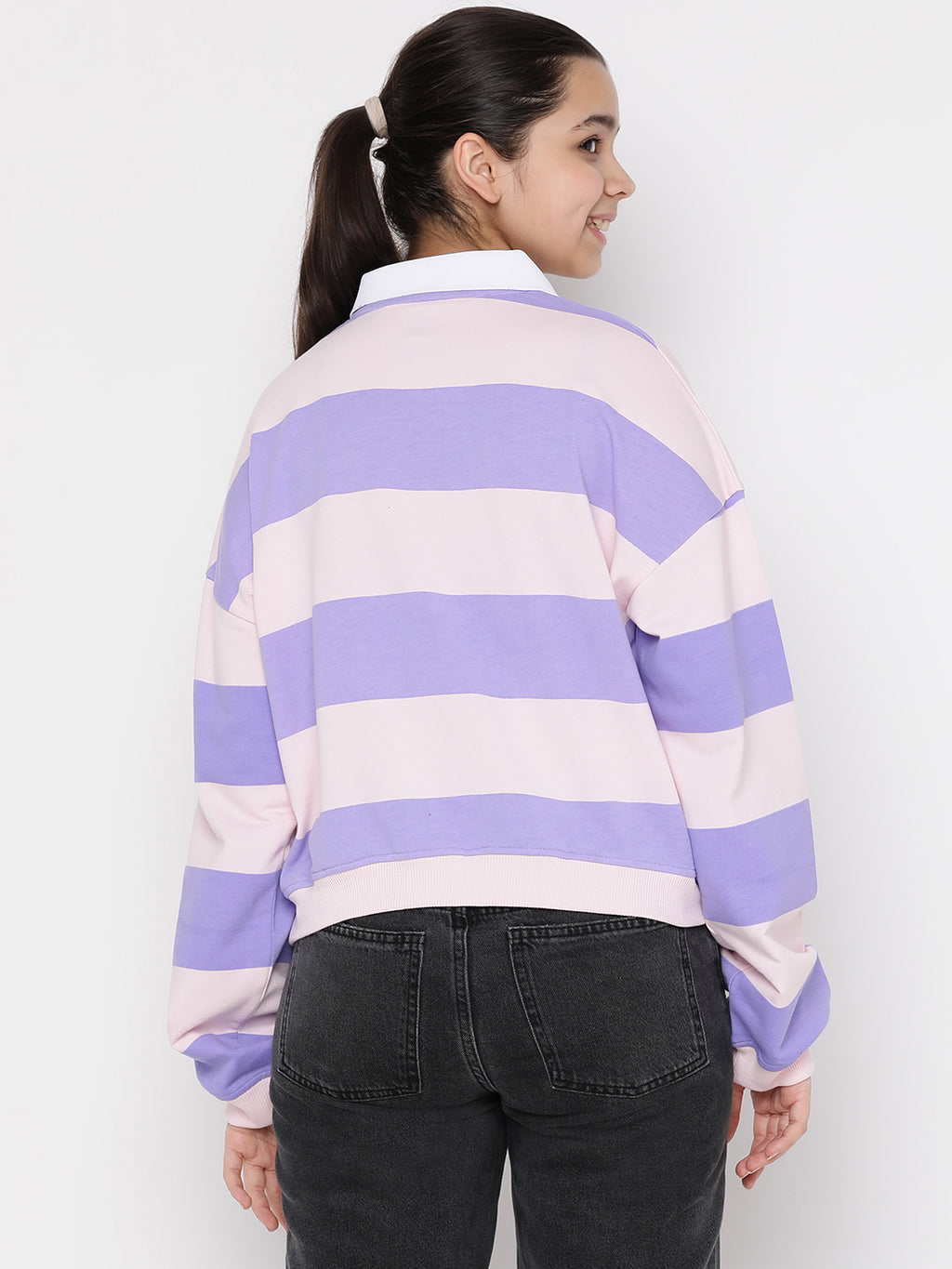 Lil Tomatoes Girls Light Weight Cotton Looper Sweatshirt