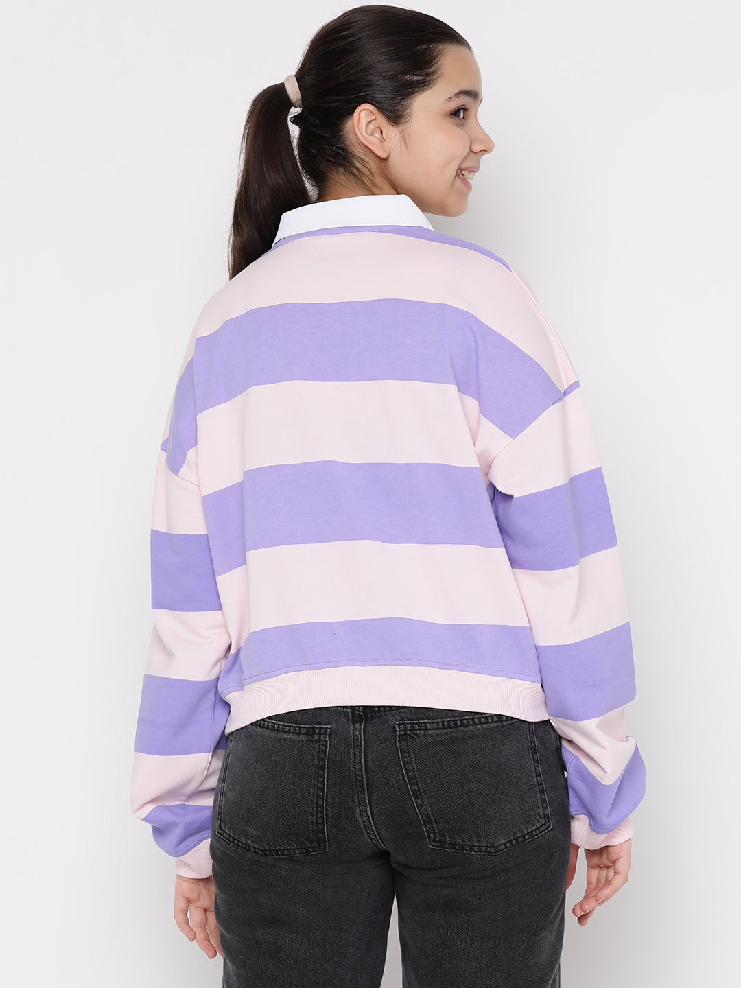 Lil Tomatoes Girls Light Weight Cotton Looper Sweatshirt