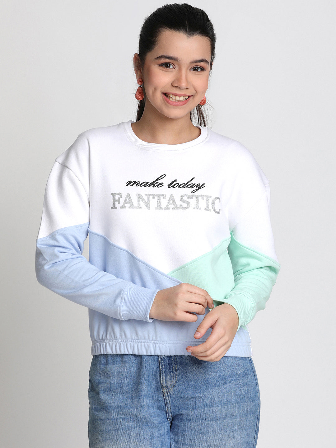 Lil Tomatoes Girls Heavy Weight Cotton Fleece Sweatshirt