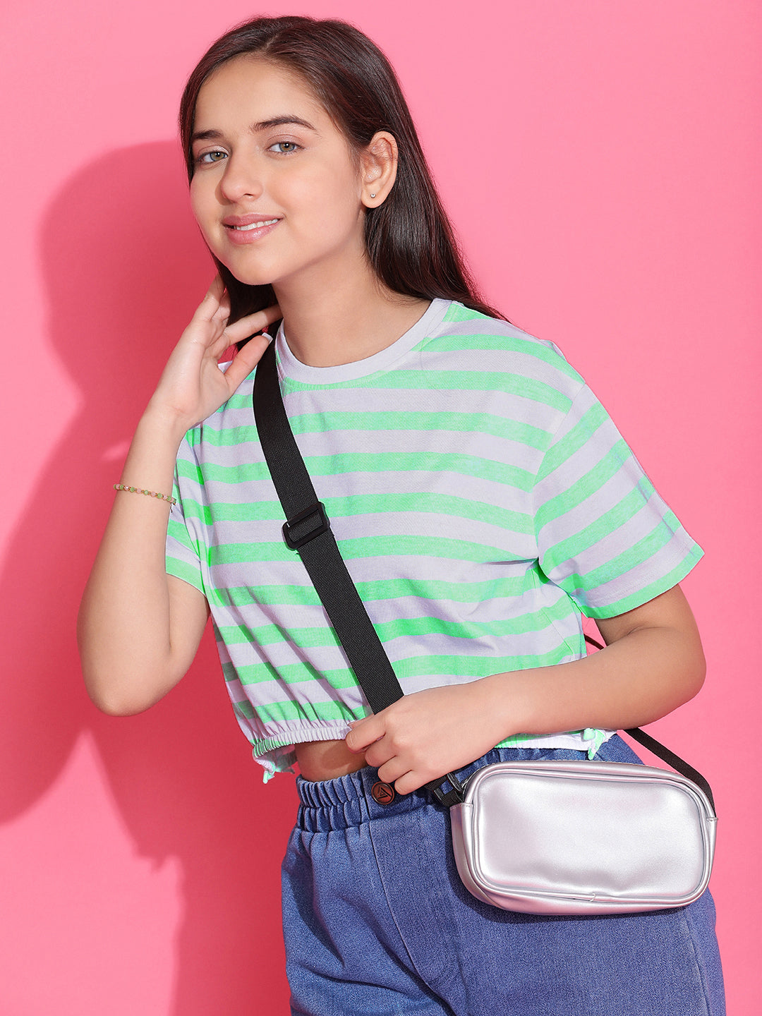 Lil Tomatoes Girls Cotton Crop Top