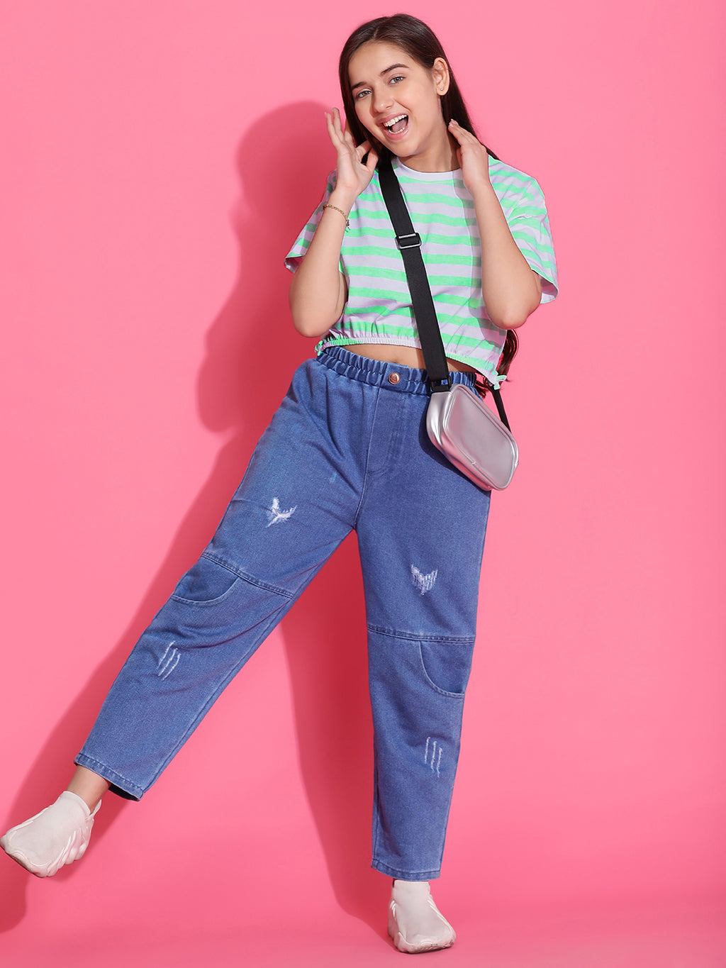 Lil Tomatoes Girls Cotton Crop Top